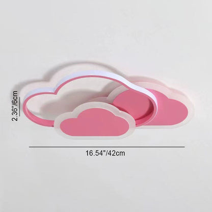 Contemporary Simplicity Cloud Acrylic Shade Metal LED Flush Mount Ceiling Light for Bedroom