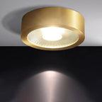 Nordic Light Luxury All Copper Ultra-thin LED Flush Mount Light BulbSquare