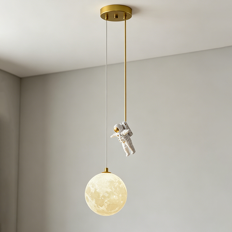 Contemporary Creative Globe Iron Plastic 1-light Kids Pendant Light for Living Room