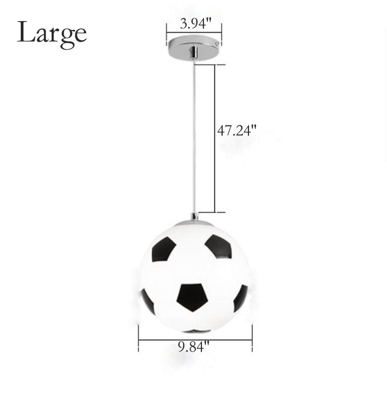 Modern Minimalist Creative Football 1-light Pendant Light BulbSquare