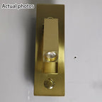 Modern Minimalist Rectangular Recessed Aluminum LED Wall Sconce Lamp
