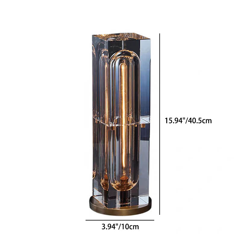 Modern Crystal Stereo Geometric Design 1-Light Table Lamp Lumendat