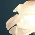 French Vintage Petal Glass 1-light LED Pendant Light Lumendat