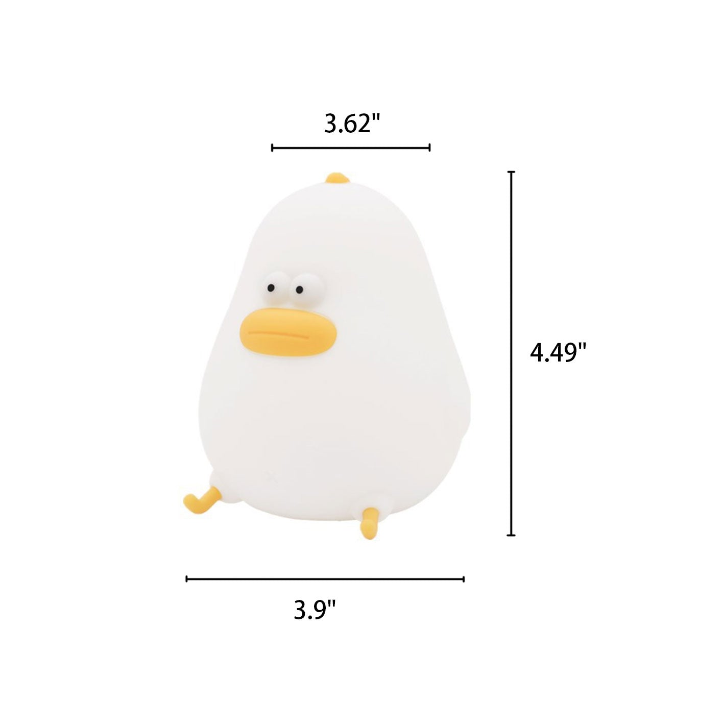 Cartoon LED Silicone Chick Night Light USB Table Lamp Lumendat