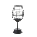 Retro Wrought Iron Wine Bottle Night Light Table Lamp Lumendat
