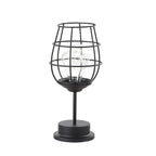 Retro Wrought Iron Wine Bottle Night Light Table Lamp Lumendat