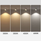 Modern Minimalist Round Spotlight Adjustable LED Flush Mount Ceiling Light BulbSquare