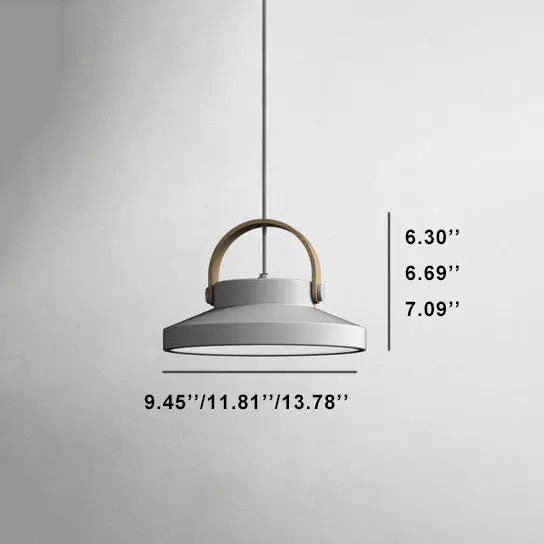 Nordic Macaron Ring Dome 1-light LED Pendant Light BulbSquare