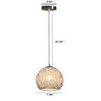 Modern Aluminum Wire 1-light Dome Pendant Light BulbSquare