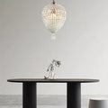 Modern Art Deco Hot Air Balloon Shaped Iron Crystal 1/3/6 Light Chandelier for Living Room modern luxury lighting fixture