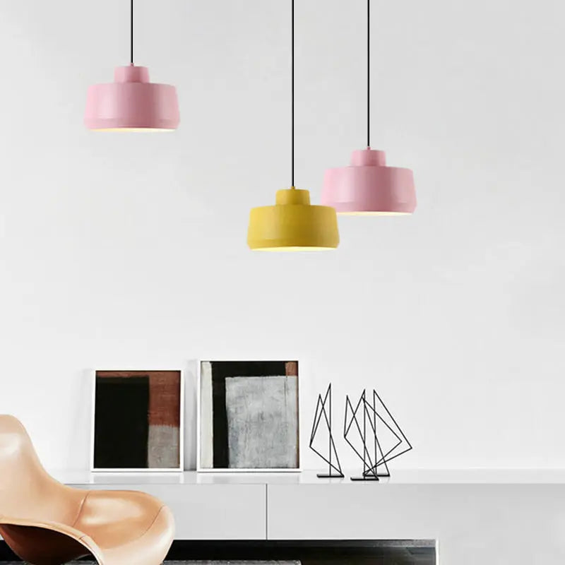 Macaron Candy Jar 1-light Aluminum Pendant Light Lumendat