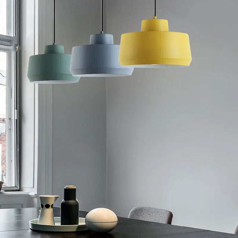 Macaron Candy Jar 1-light Aluminum Pendant Light Lumendat