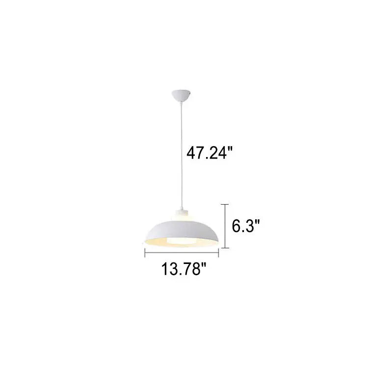 Modern Solid Color Macaron Acrylic Aluminum 1-light Pendant Light BulbSquare