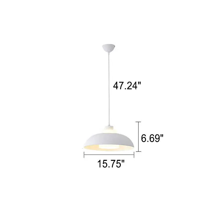Modern Solid Color Macaron Acrylic Aluminum 1-light Pendant Light BulbSquare