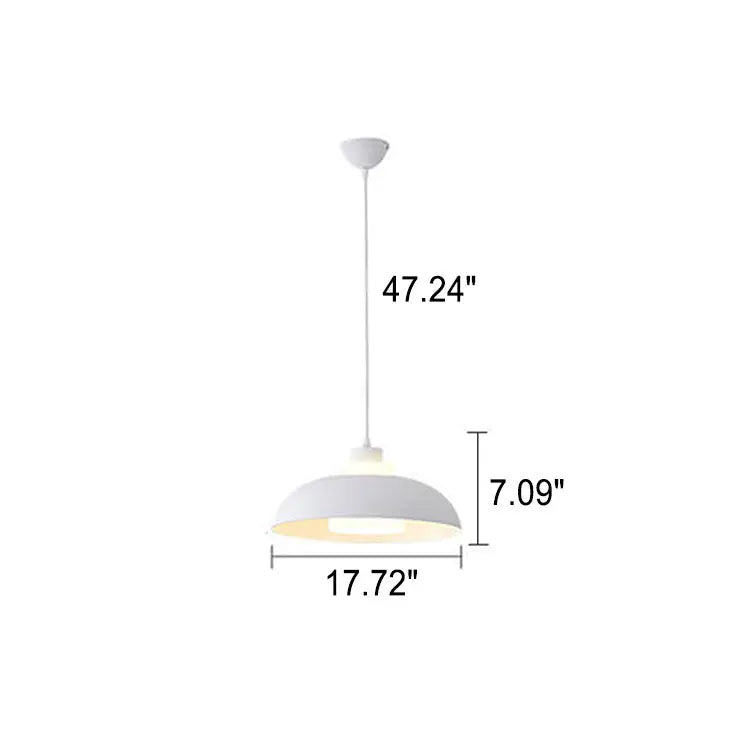 Modern Solid Color Macaron Acrylic Aluminum 1-light Pendant Light BulbSquare